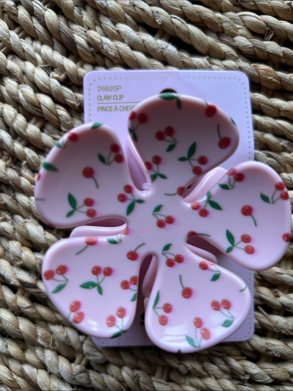 4/$10 Cherry hair clip